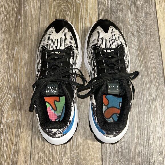 Under Armour Youth US Size 5.5Y Black White Blue Scramjet Shoes 3024744-100 - Picture 8 of 12